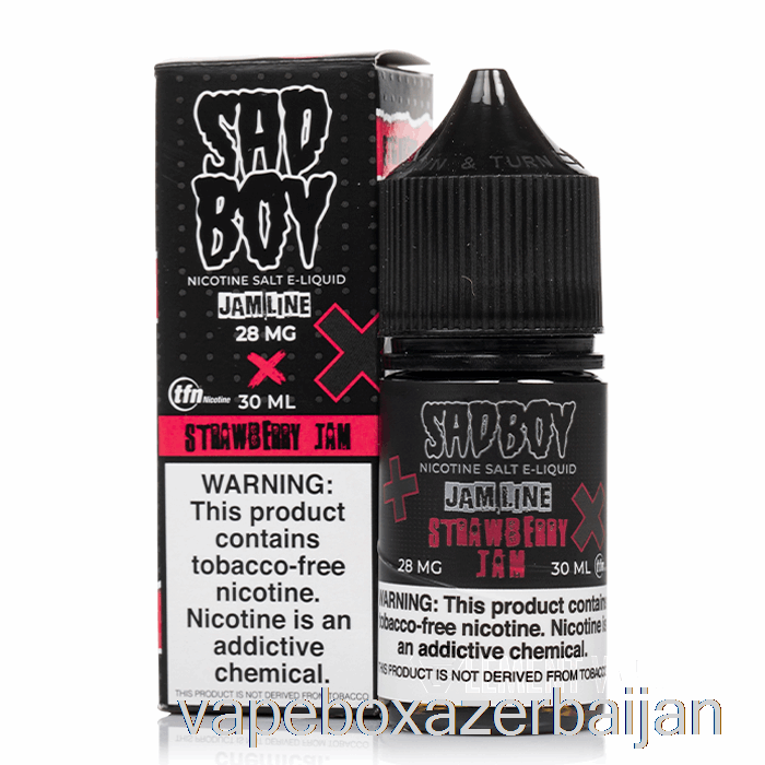 E-Juice Vape Strawberry Jam - Sadboy Salts - 30mL 28mg